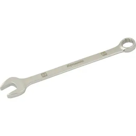 Dynamic 22mm 12-point combination wrench mirror chrome finish