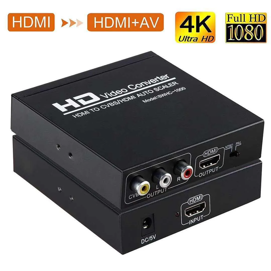 ESTONE ESTONE HDMI to HDMI+3RCA CVBS AV Composite Video Audio Adapter Splitter 1080P 60Hz — product photo