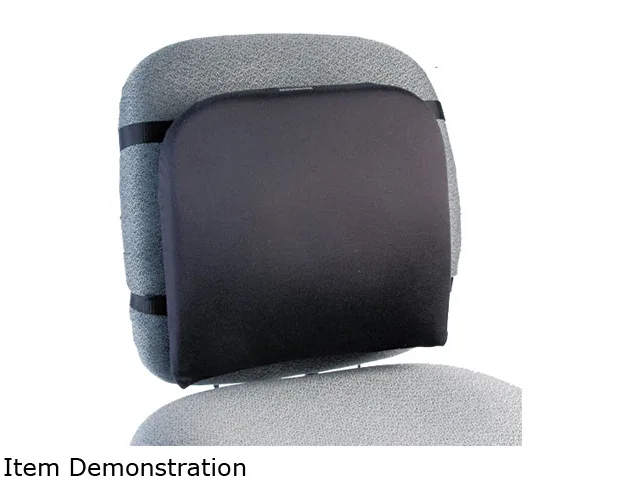 Kensington Kensington L82025F Memory Foam Back Rest 16" x 12" x 16" Black office furniture — product photo