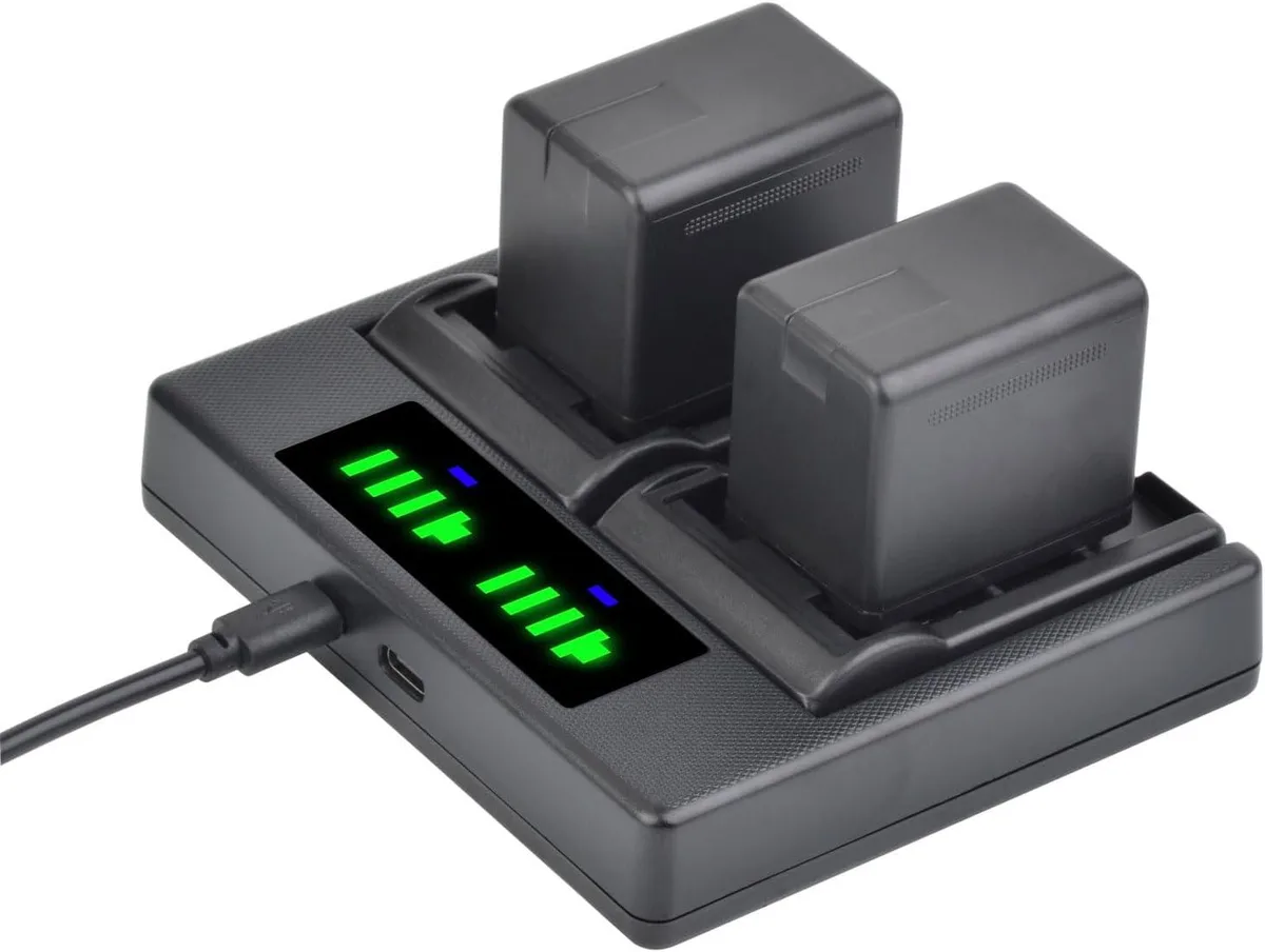 WUQ WUQ VW-VBT380/VBT190 3900mAh battery kit with dual USB charger — product photo