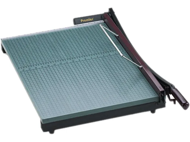 Premier 724 StakCut paper trimmer gray wood base 19 x 24