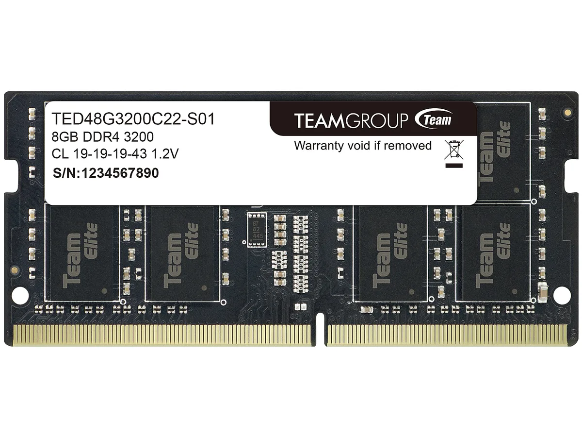 Team Group Team Group TED48G3200C22-S01 8GB DDR4 3200 CL22 laptop RAM — product photo