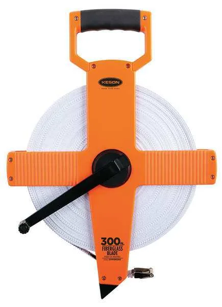 Keson Industries Keson Industries 1/2 In x 300 ft 90 m Pumpkin OTR-18M-300 tape measure — product photo