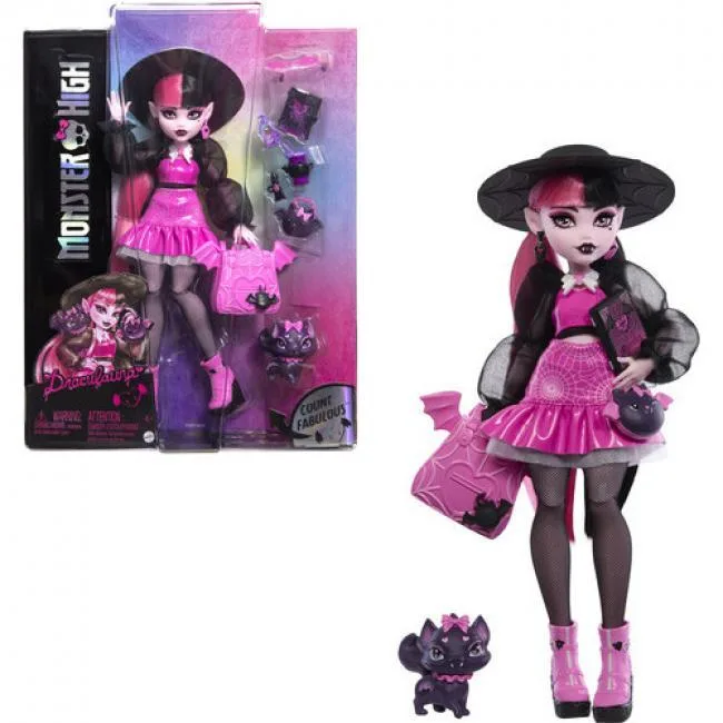 Monster High Monster High Draculaura Fashion Doll with Pet HRP64 — product photo