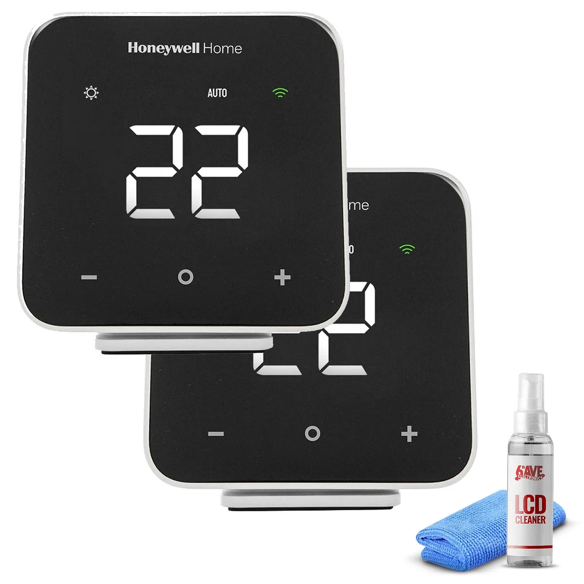 Honeywell Honeywell D6 Pro Wi-Fi Ductless Controller 2-Pack Black — product photo