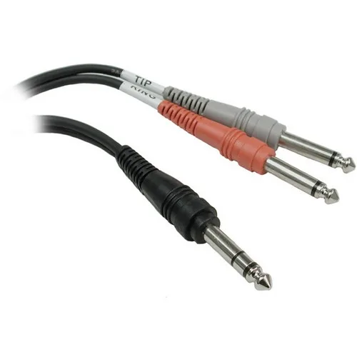 Hosa Technology Hosa Technology STP-202 2m 1/4 in TRS to Dual 1/4 in TS instrument cable — product photo