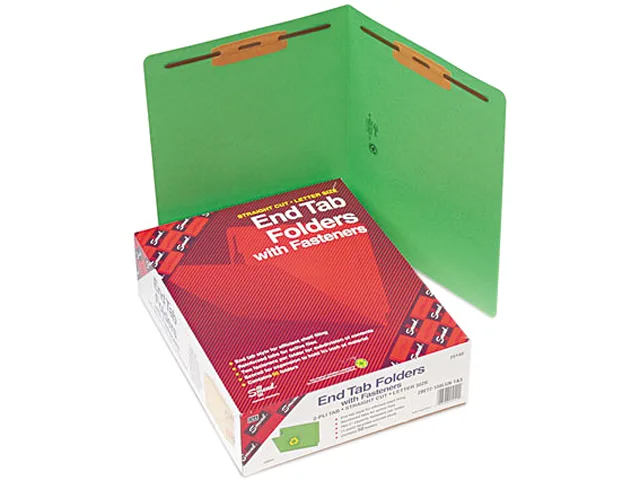Smead Smead 25140 File Folder, Green, 11-pt, 50/Box — product photo