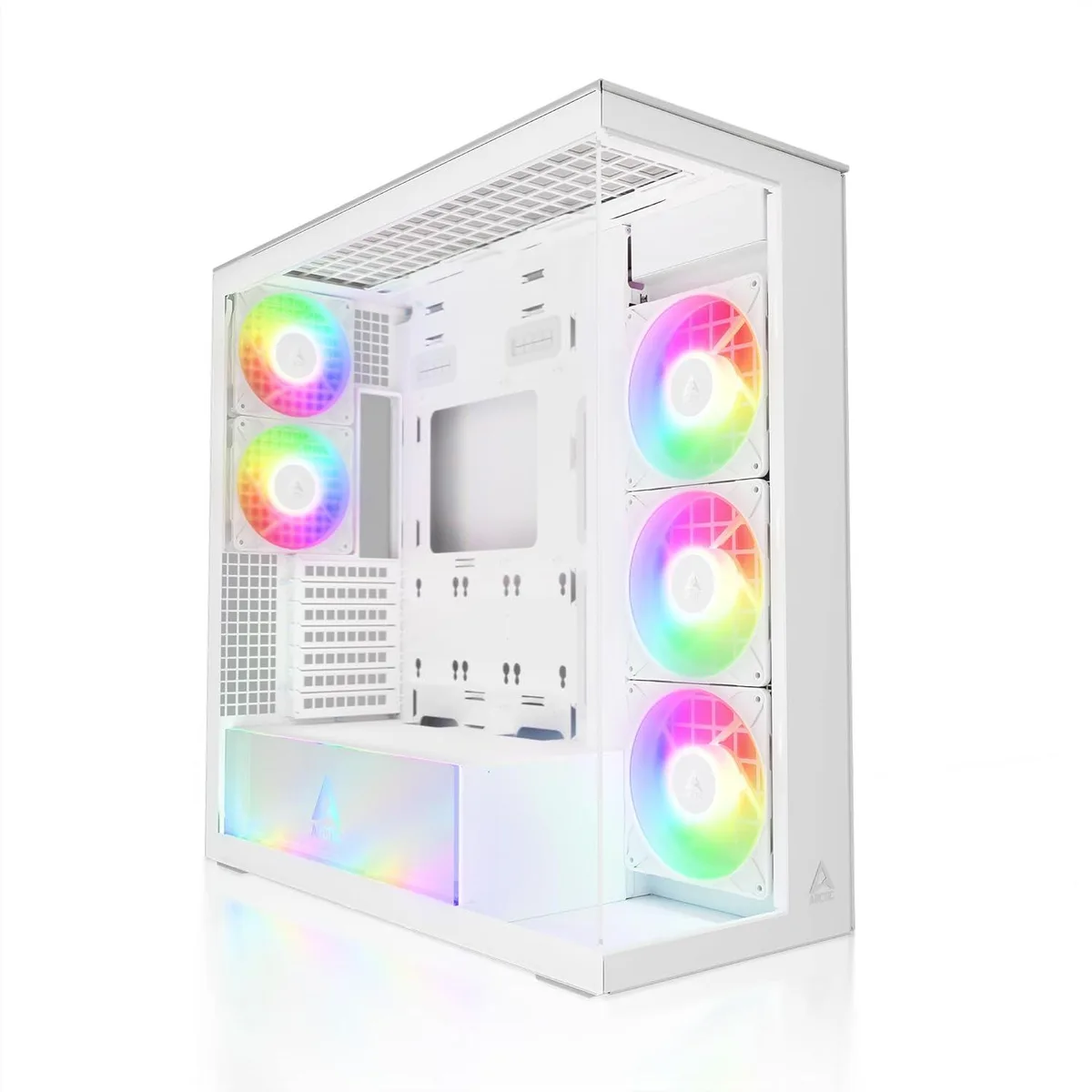 ARCTIC ARCTIC Xtender Mid Tower PC Case White 5 A-RGB Fans 2×420 mm Radiator Support — product photo