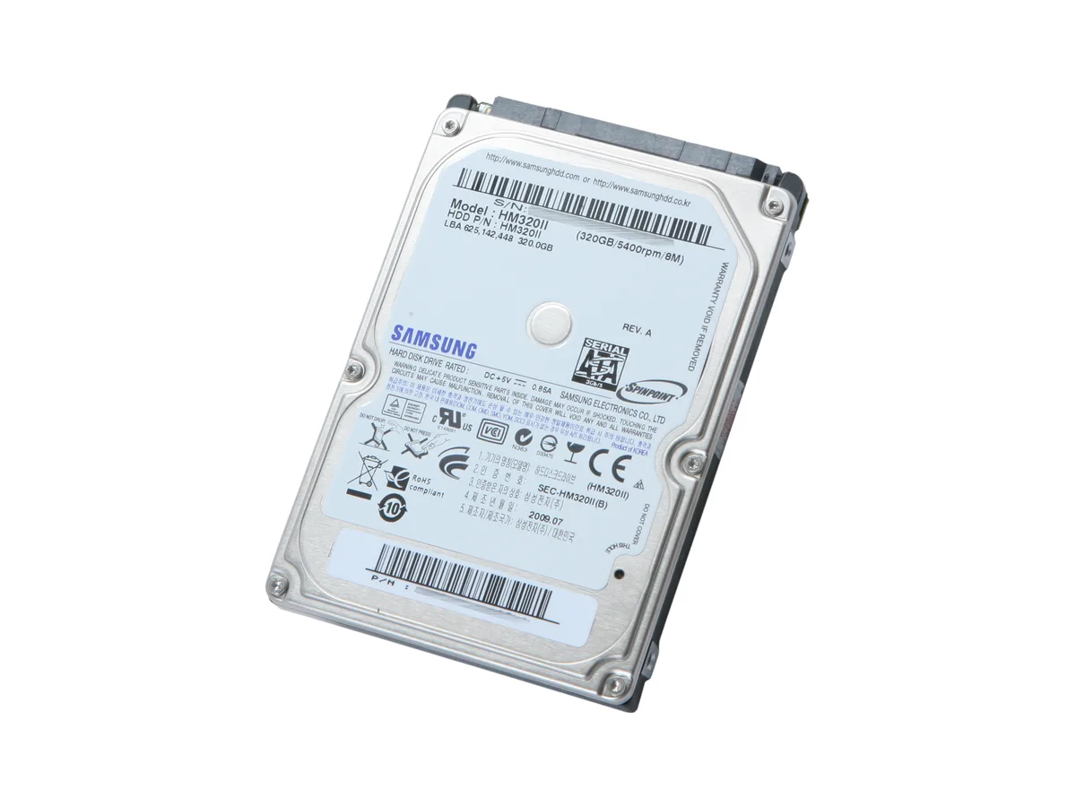 SAMSUNG SAMSUNG HM320II 320GB 5400 RPM 8MB Cache SATA 3.0Gb/s 2.5" laptop hard drive — product photo