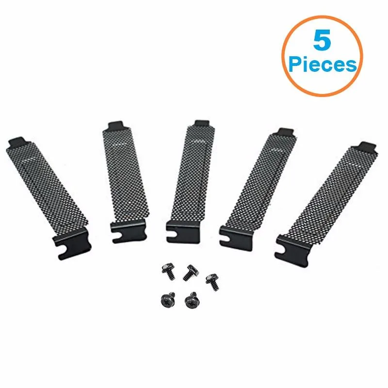EN-Labs EN-Labs 11-001-347 PCI Slot Covers 5pcs Black Mesh Steel 4.75in — product photo
