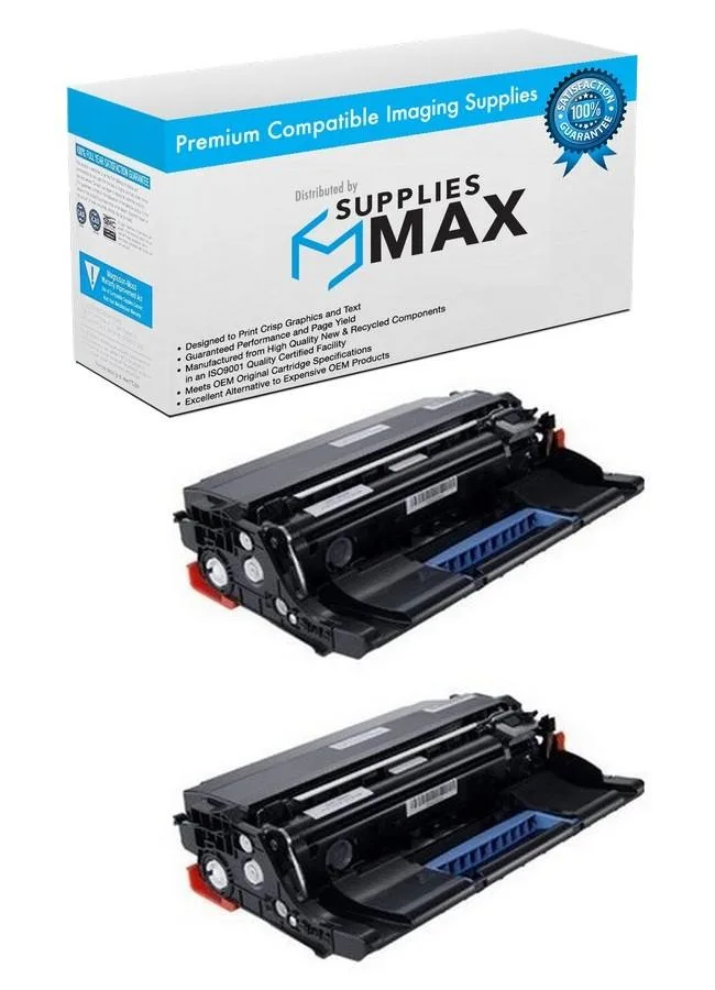 SuppliesMax SuppliesMax LEX56F0ZA0_2PK imaging drum unit 2-pack 60000 pages black — product photo