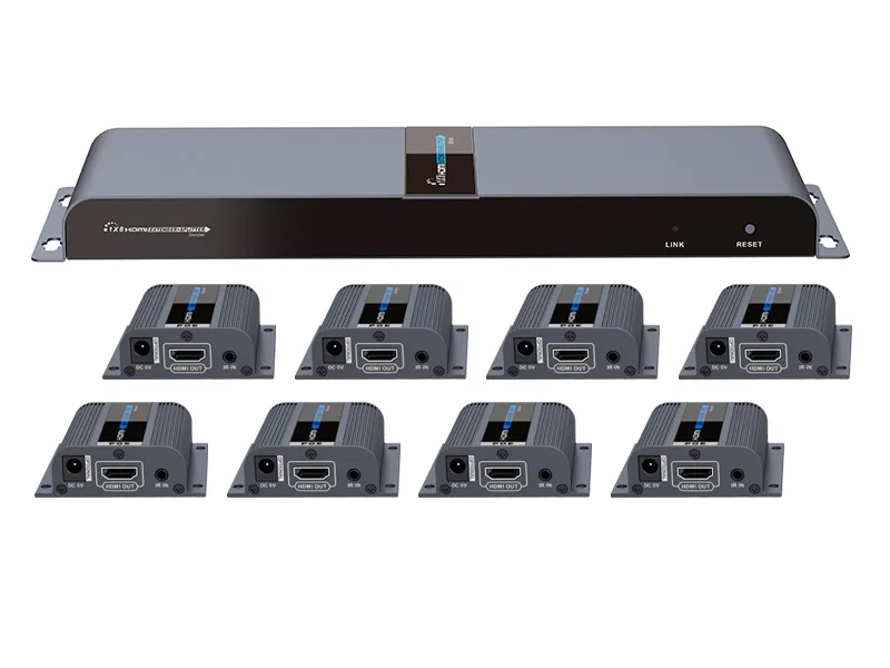 Lenkeng Technology Co,. Ltd Lenkeng Technology Co,. Ltd LKV718PRO 8-Port HDMI Extender Splitter 40m 1080p — product photo