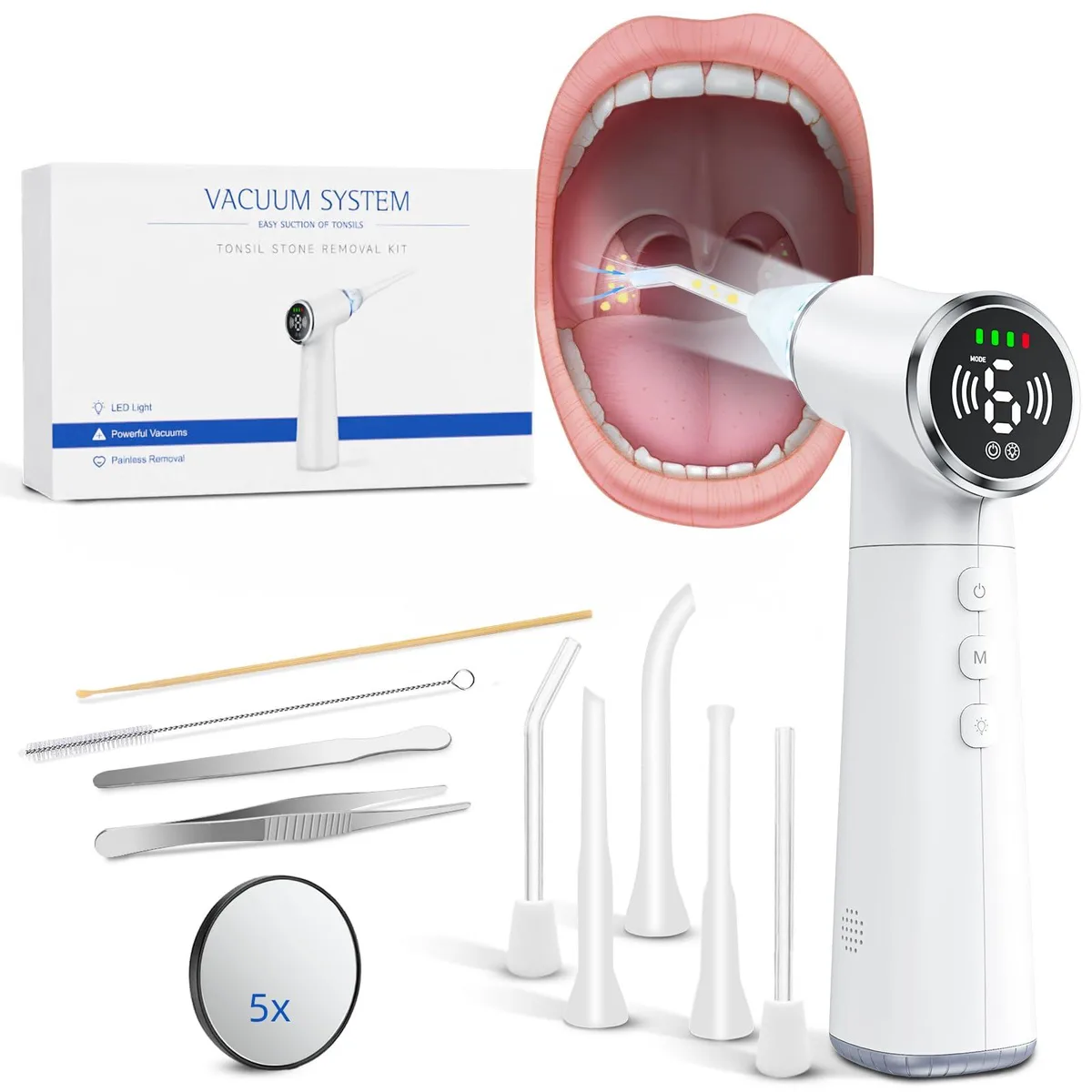 Waterpik KETAN Tonsil Stone Remover Tool (White) — product photo
