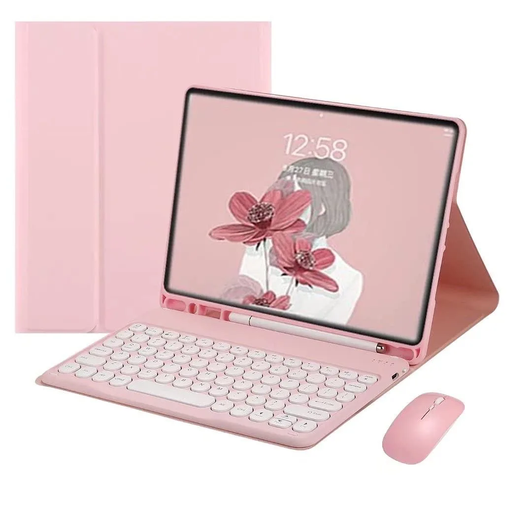 Bipra Bipra Keyboard Case for iPad mini 8.3" with Mouse, Pink — product photo