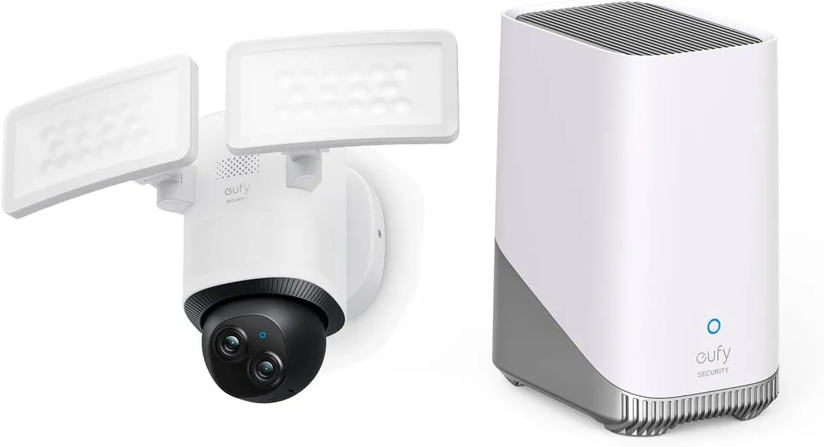 eufy eufy Security Floodlight Camera E340 Wired HomeBase S380 network camera — product photo