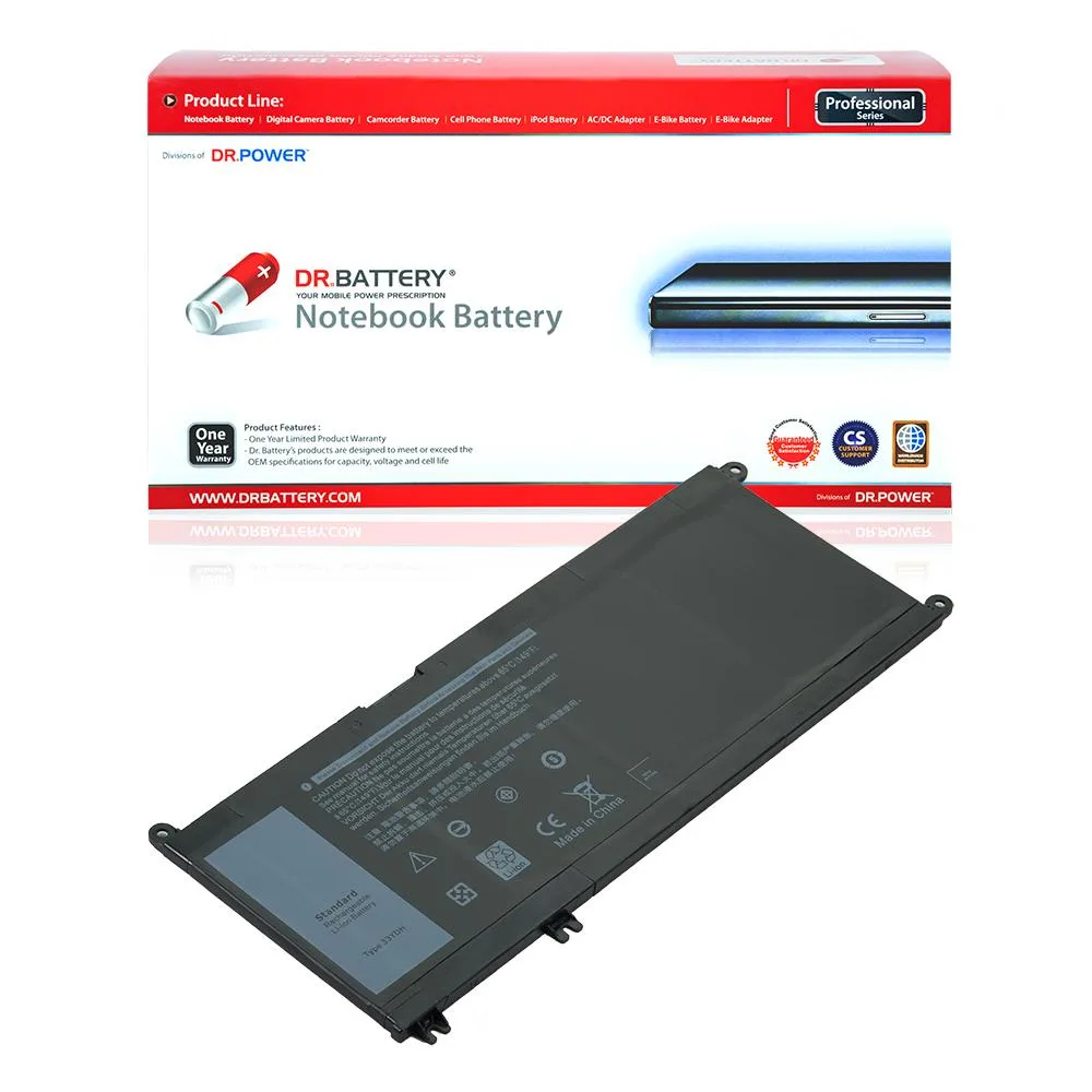 Dr. Battery Dr. Battery 3600 mAh 15.2 V laptop battery for Dell G3 3579, G5 5587, G7 7588 — product photo