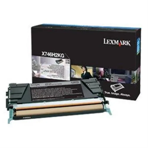 Lexmark Lexmark X746H2KG High-Yield Toner 12000 Page-Yield Black scanner supply — product photo