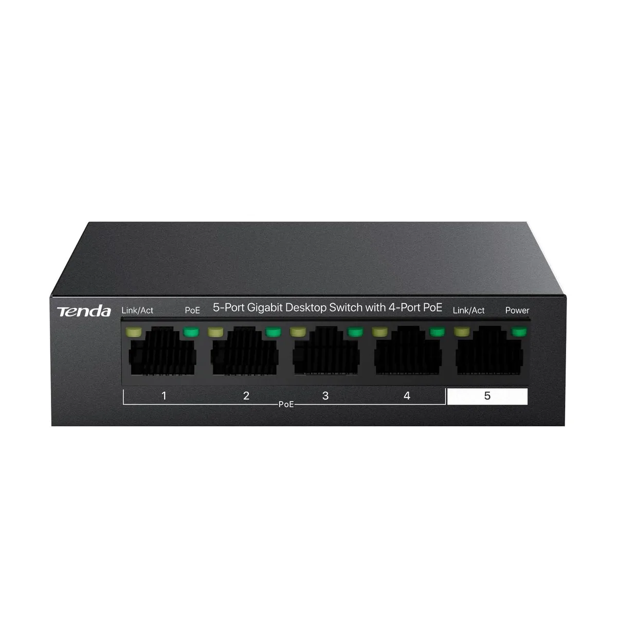  NETGEAR ProSafe TEG1105P-4-63W 5 Port Gigabit PoE+ Switch 63W — product photo
