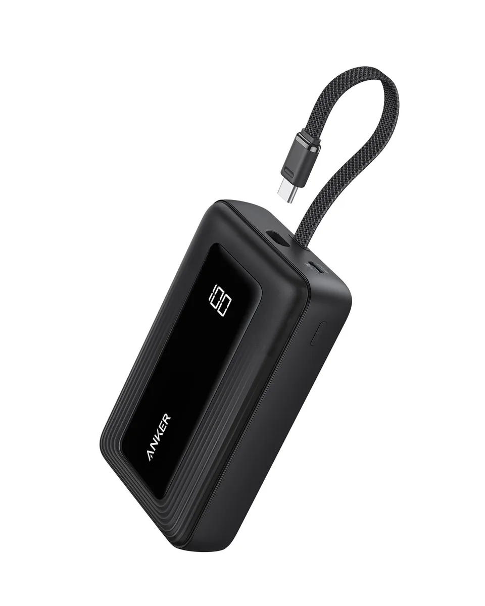  Anker A1689 20000mAh 30W power bank with built-in USB-C cable — product photo