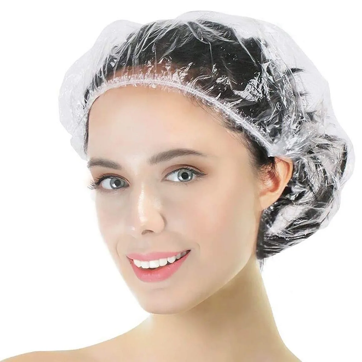  Years calm YC-YM002 Disposable Shower Caps 30 Pack 17" Clear — product photo