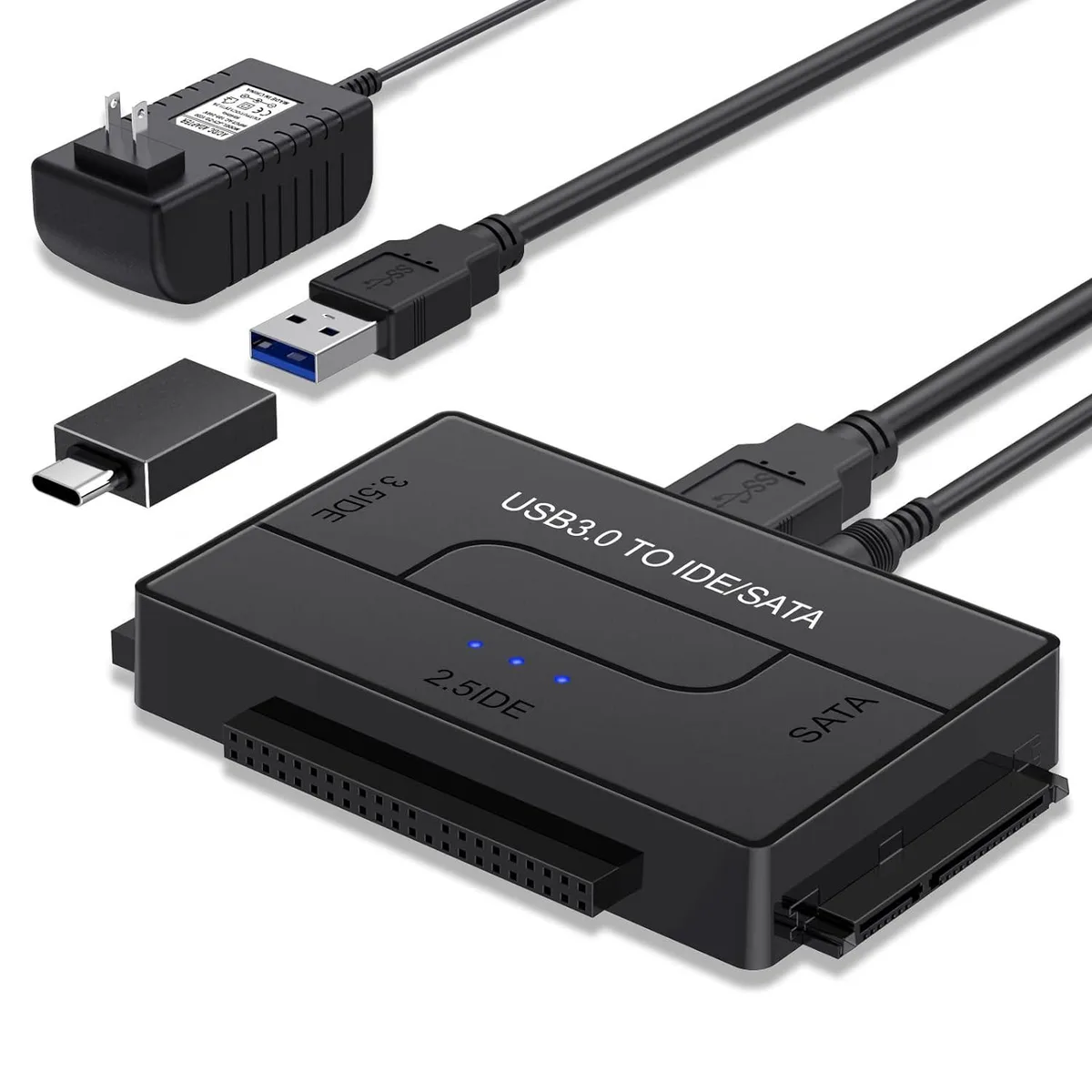 Jansicotek Jansicotek E02 USB 3.0 to SATA IDE Hard Drive Adapter Kit — product photo