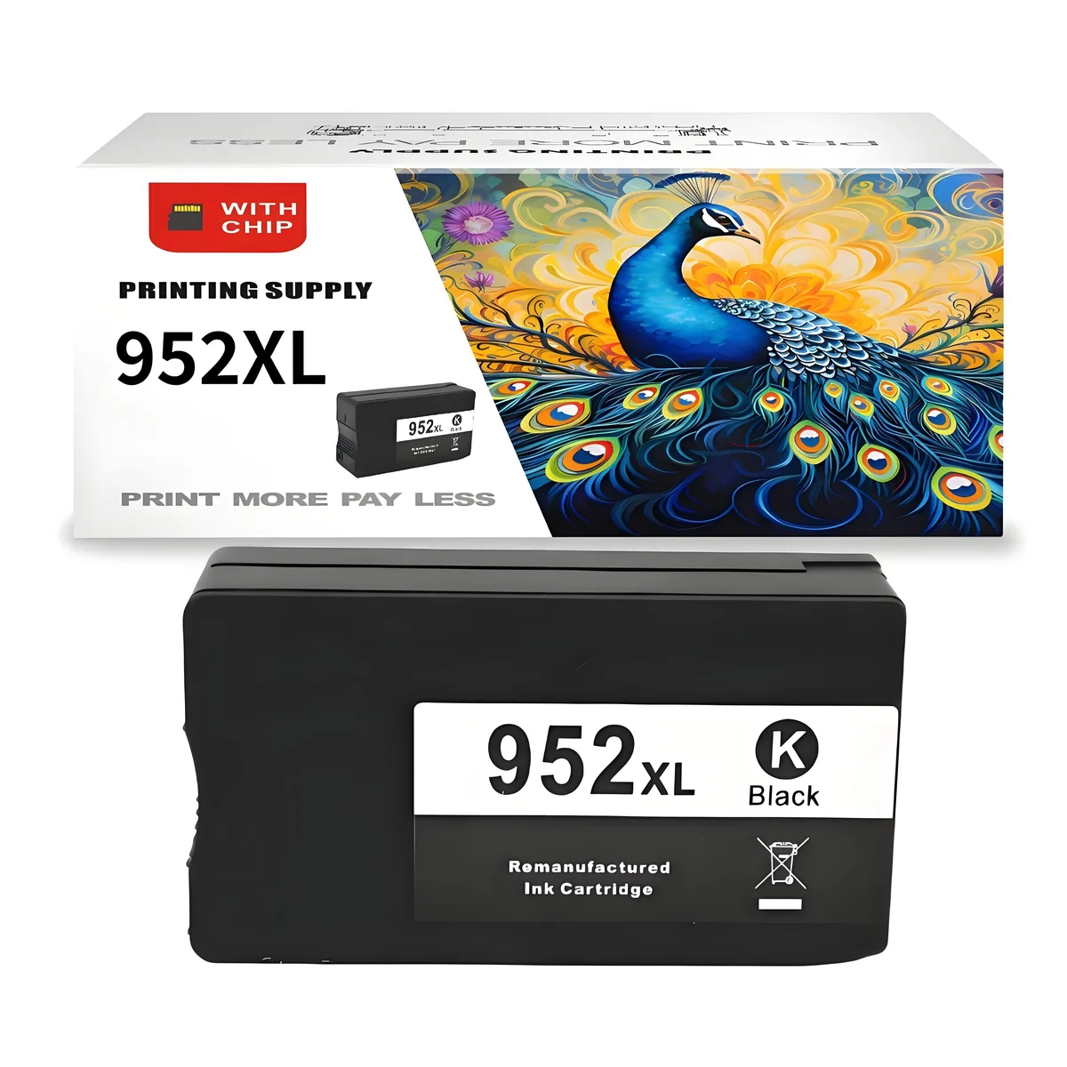 Aster Graphics Inc Aster Graphics Inc 952 XL Black Ink Cartridge 2000 Pages — product photo
