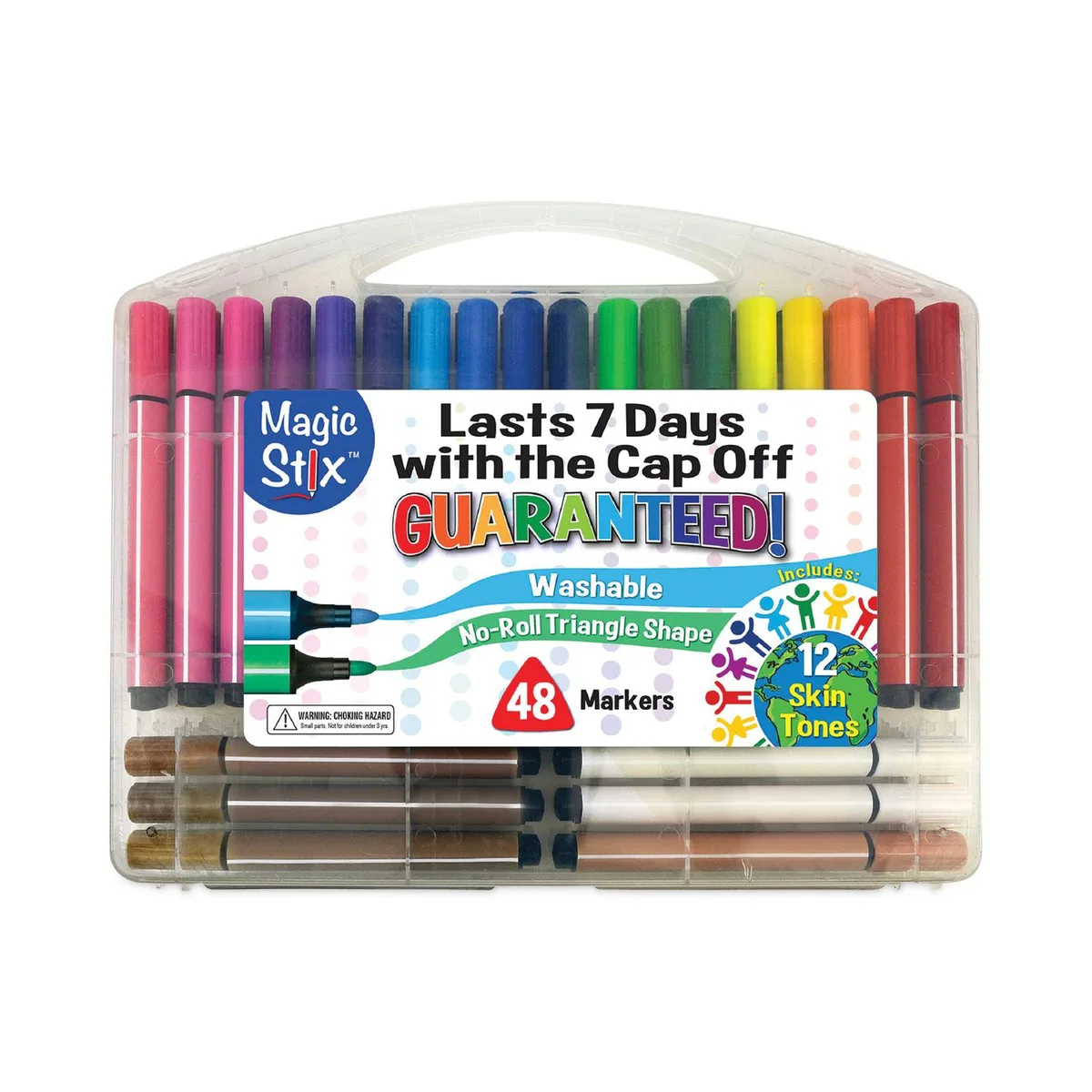 The Pencil Grip The Pencil Grip Magic Stix Markers Fine Bullet Tip Assorted 48 Pack 390 — product photo
