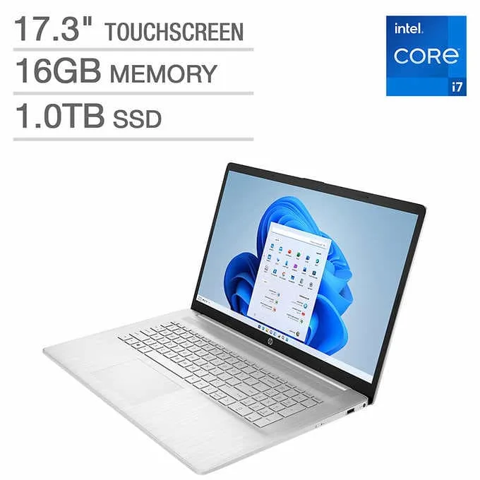 HP HP 17.3" Touchscreen Laptop Core i7-1255U 16GB 1TB Windows 11 Home — product photo