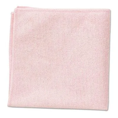 Rubbermaid Commercial Rubbermaid Commercial RCP1820581 Microfiber Cleaning Cloths Pink 16x16 24 Pack — product photo