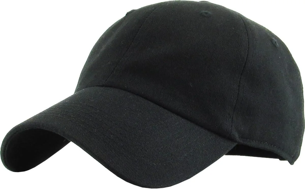 KBETHOS 4331254061 Classic Cotton Dad Hat Black One Size — product photo