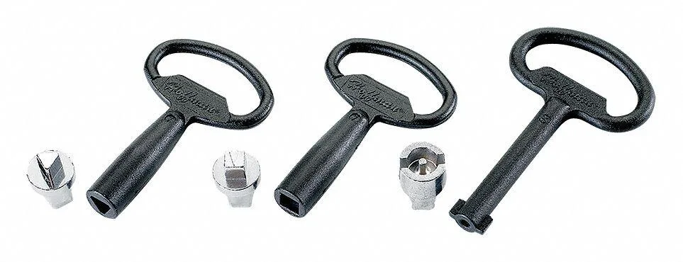 Small chrome-plated steel keylock insert for enclosure latch