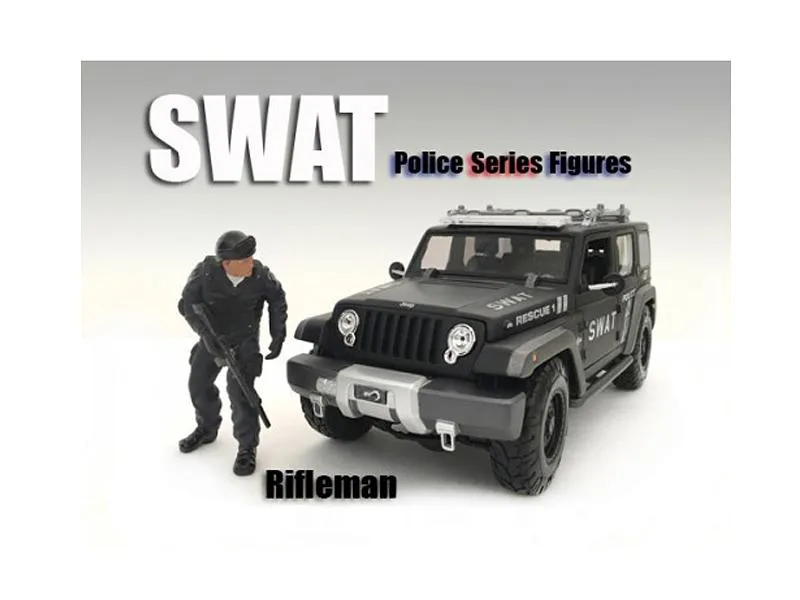 American Diorama American Diorama SWAT Team Rifleman Figure 1:18 Scale — product photo