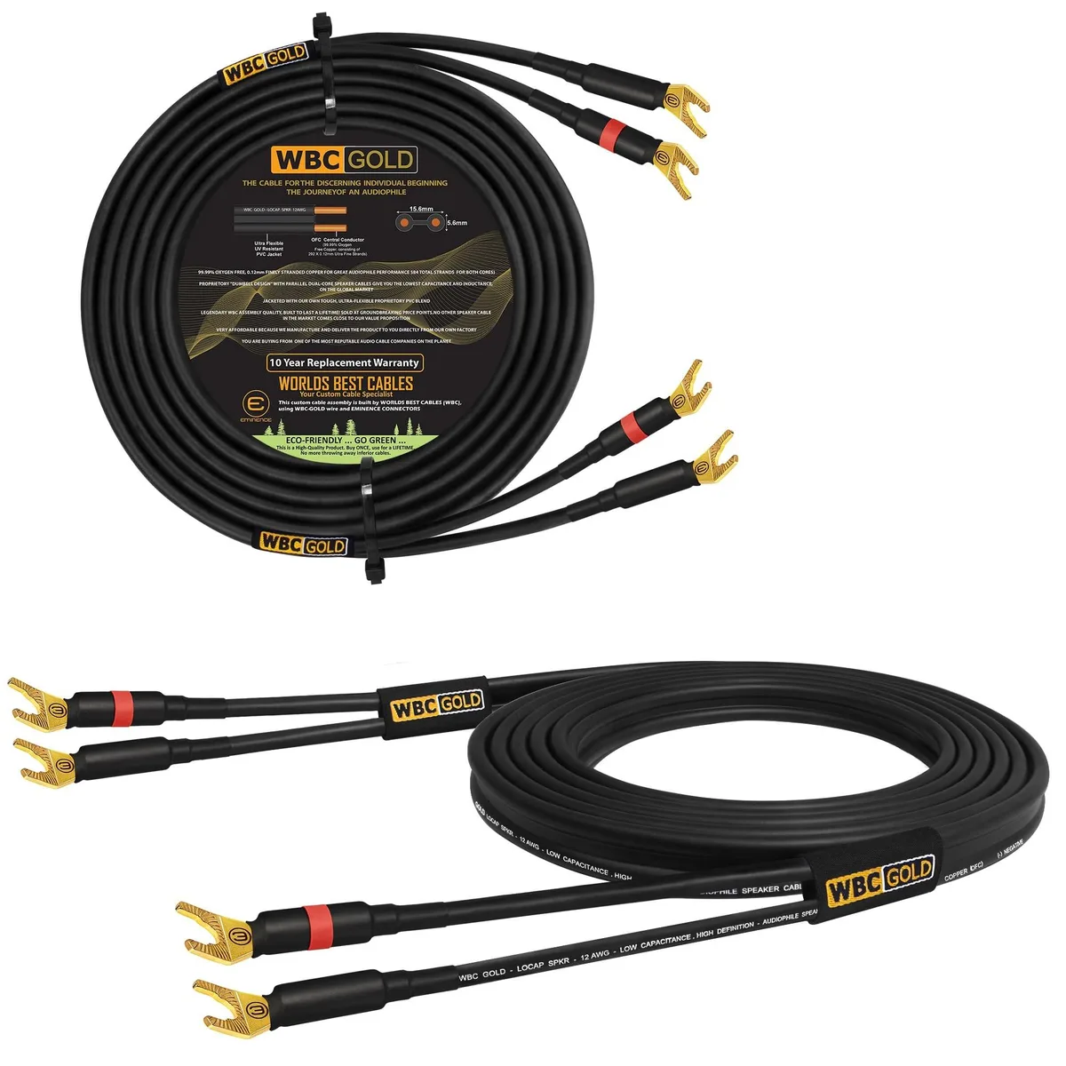 Avantalk Avantalk WBC-GOLD-LOCAP-SPKR-12AWG 40 Foot speaker wire — product photo