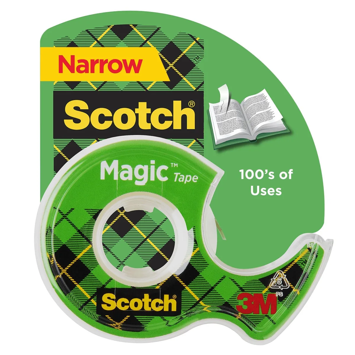  Scotch 119 Magic Tape 0.625 in x 800 in dispenser — product photo