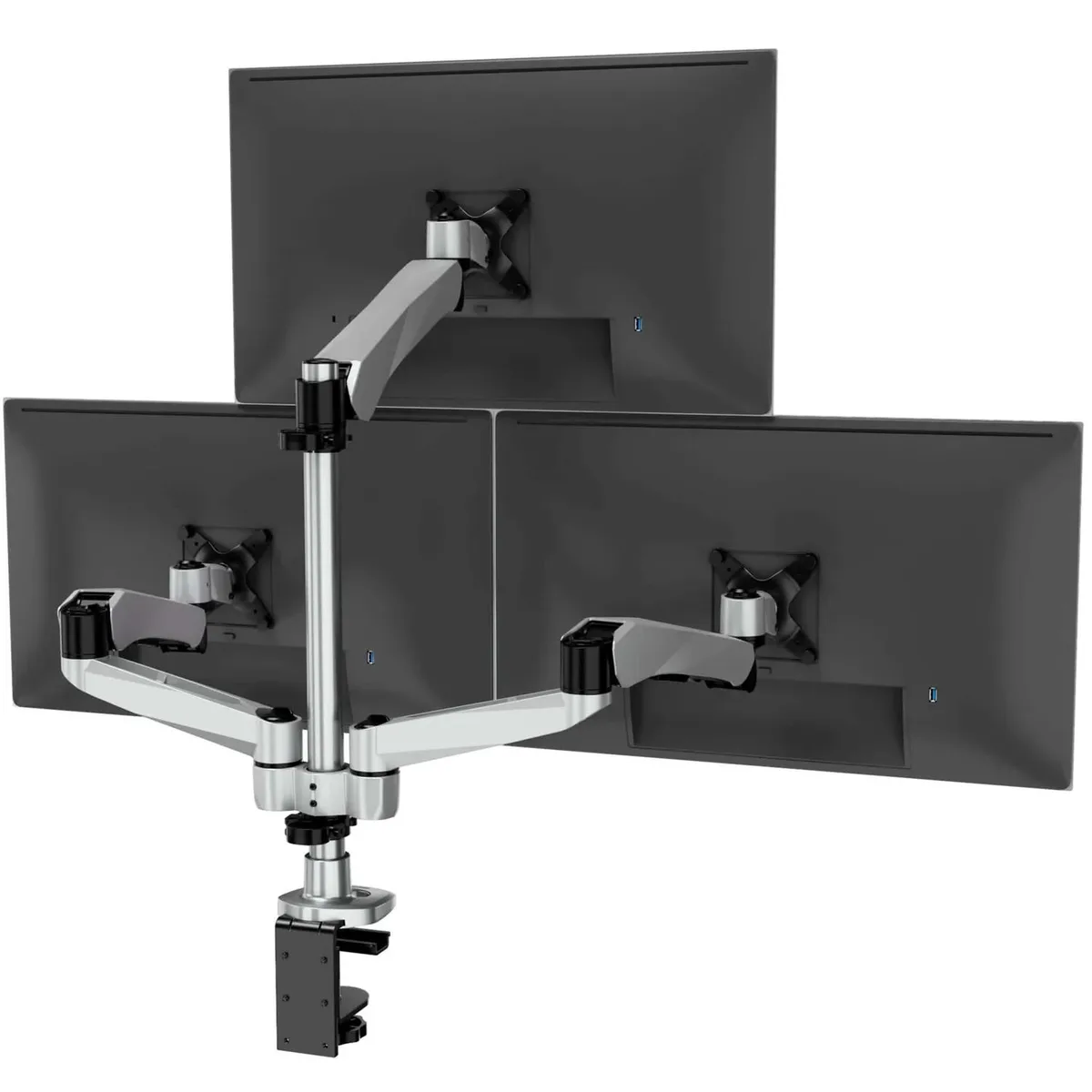 Mount-It Mount-It Articulating Triple Pyramid Monitor Desk Mount 13-32 Inch — product photo