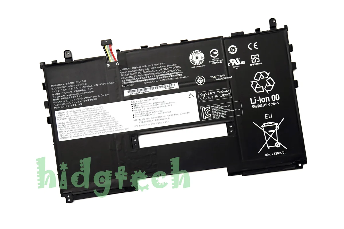 Beisite Beisite L17C4PH3 L17M4PH3 L17L4PH3 L17S4PH3 60Wh 7.68V laptop battery — product photo