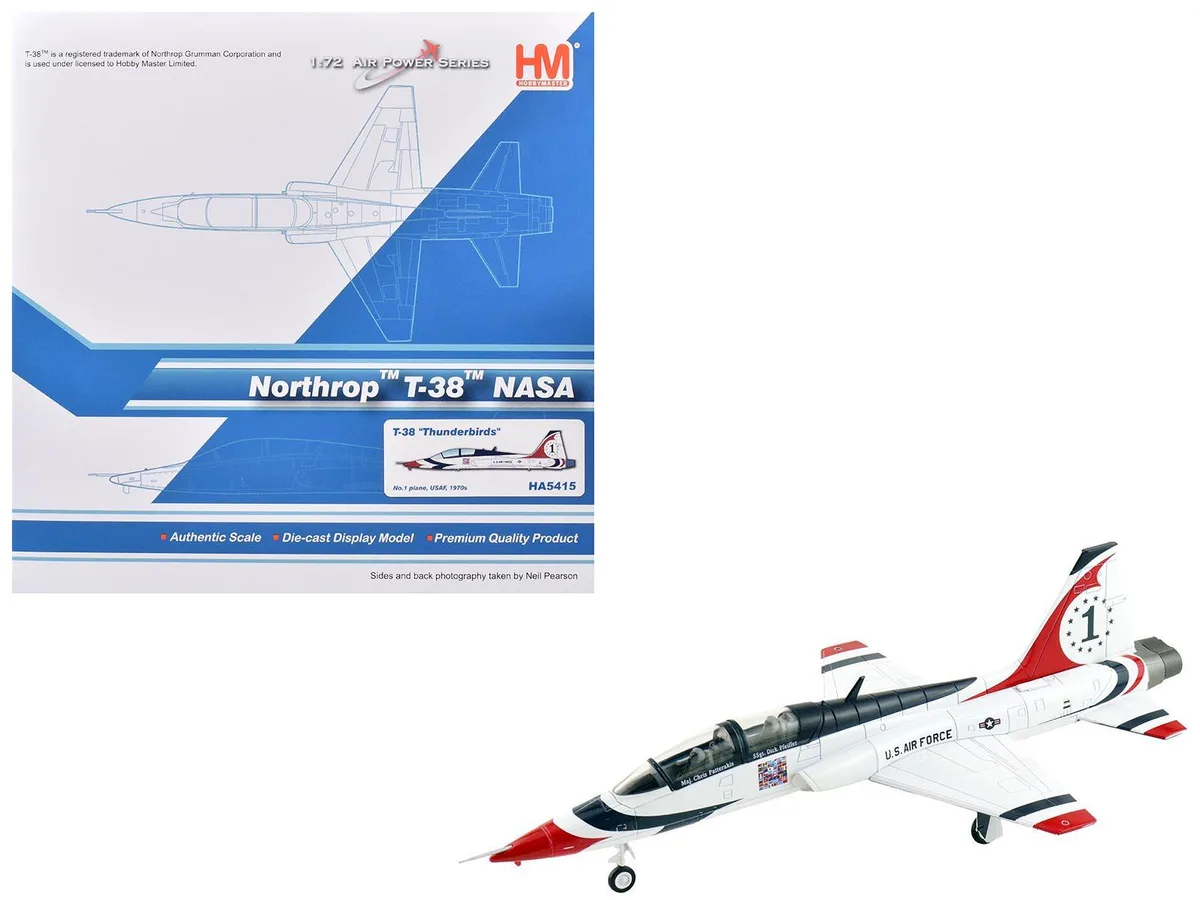Hobby Master Hobby Master Northrop T-38 NASA #1 Thunderbirds 1/72 Diecast Model — product photo