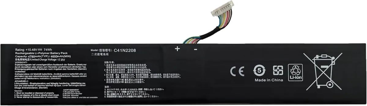 Corn Electronics Corn Electronics C41N2208 standard battery 15.48V 74Wh — product photo