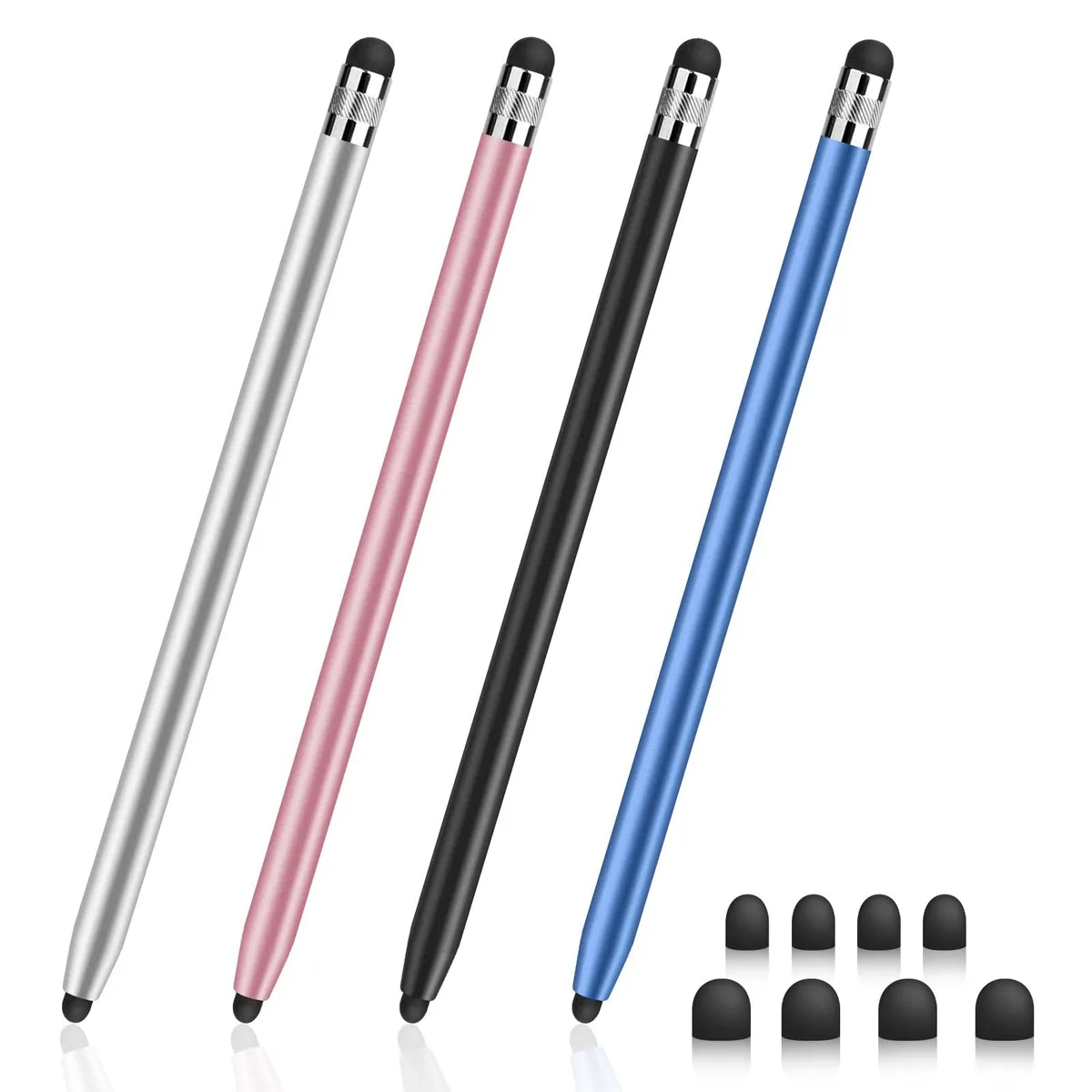  DIGIROOT 4-Pack Universal 2-in-1 Stylus .20/.27 in tips — product photo