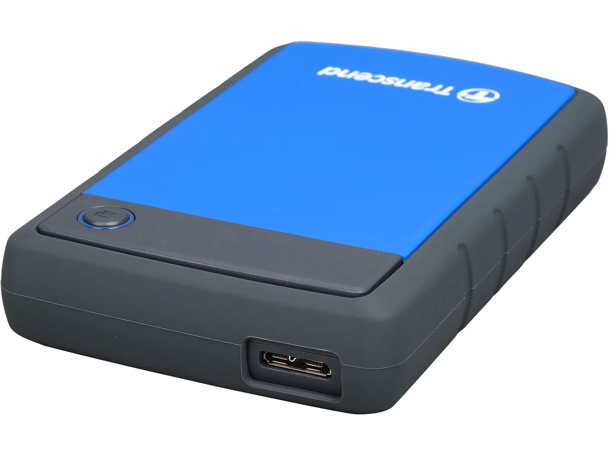 Transcend Transcend StoreJet 25H3 2TB portable hard drive TS2TSJ25H3B Blue — product photo