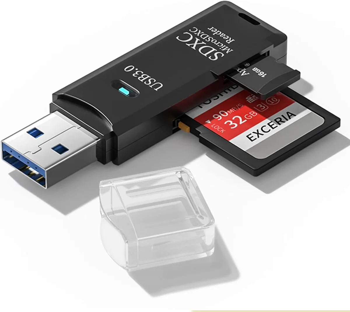 BONAEVER BONAEVER USB 3.0 2-in-1 SD Micro Card Reader — product photo