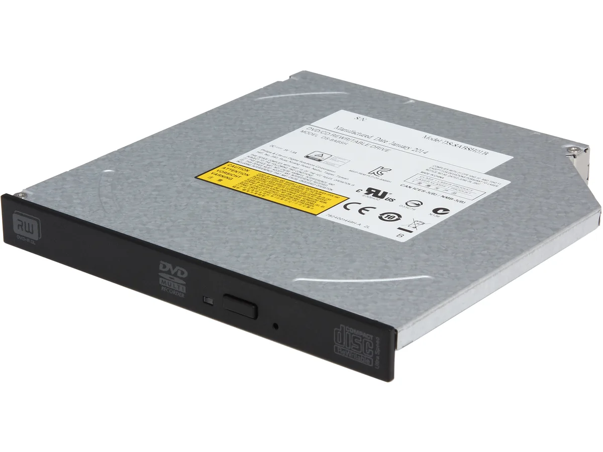 Lite-On Lite-On DS-8ABSH-01 slim DVD burner SATA 12.7 mm — product photo