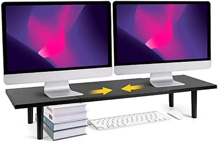 TAURKENAM TAURKENAM Dual Monitor Stand 32-40 Inch 70 lbs Black — product photo