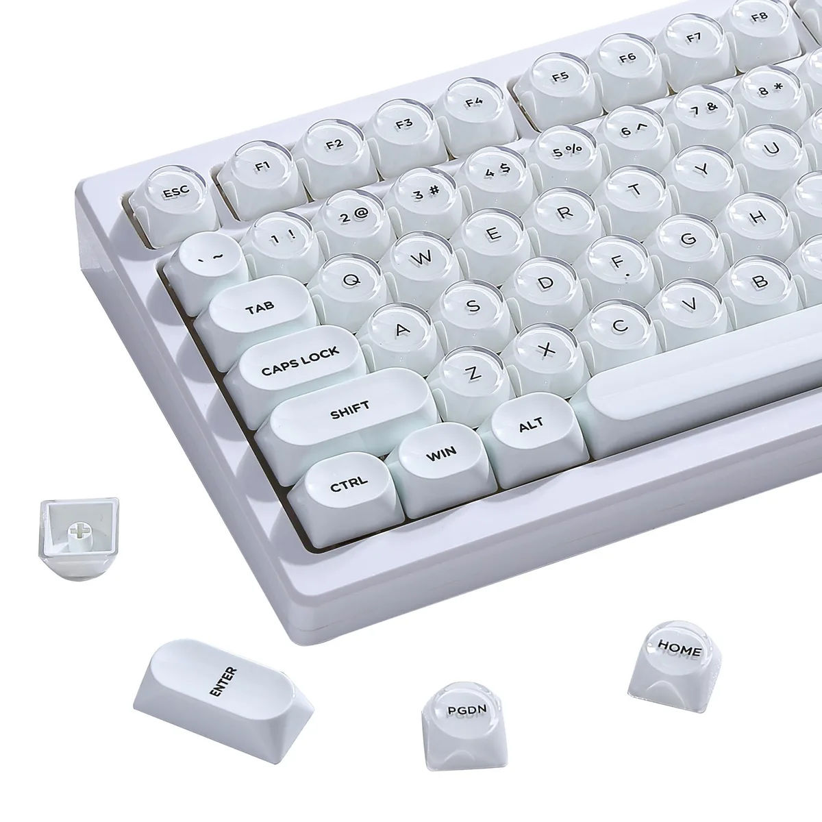 Womier Womier PBT Jelly Keycaps MOA Profile White 129 Keys — product photo