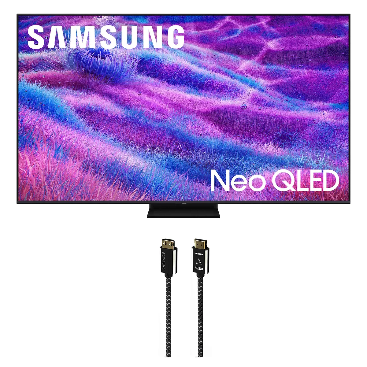 SAMSUNG SAMSUNG QN55QN80FAFXZA 55" Neo QLED 4K 120Hz LED TV with Austere 8K HDMI 2.5m Cable — product photo