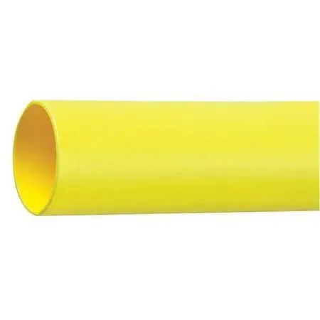 Yellow polyolefin heat-shrink tubing on spool, thin wall 2:1 ratio