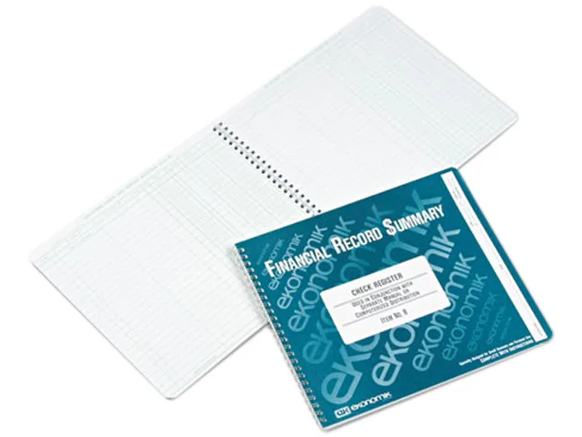 Ekonomik Ekonomik R Check Register 40-Page 1000 Entries — product photo