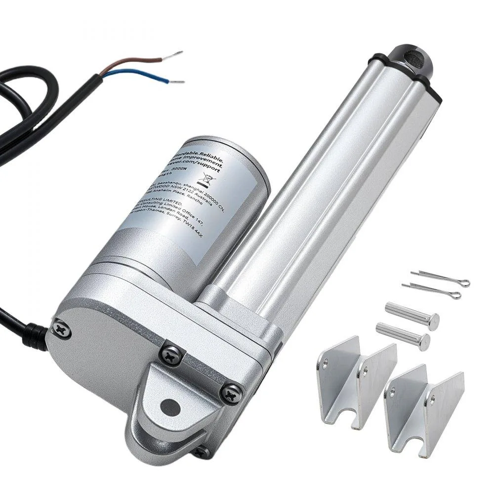 VEVOR VEVOR 12V 4" IP65 Linear Actuator 675lbs 0.2"/s with Brackets — product photo