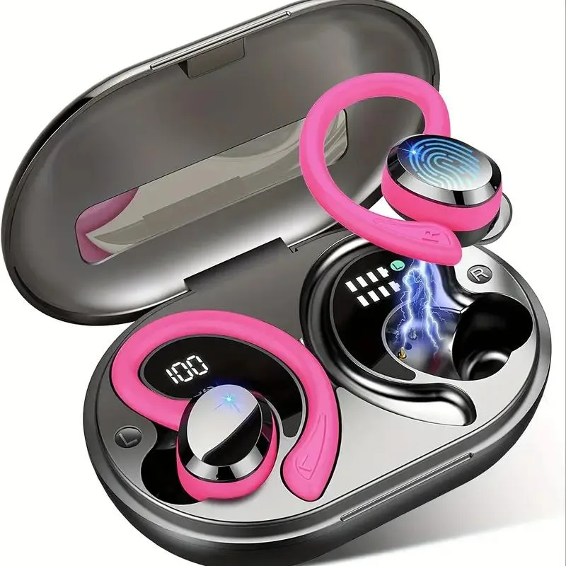 NO. NO. Wireless 5.3 Earbuds 14.2mm Driver 48h Red — product photo
