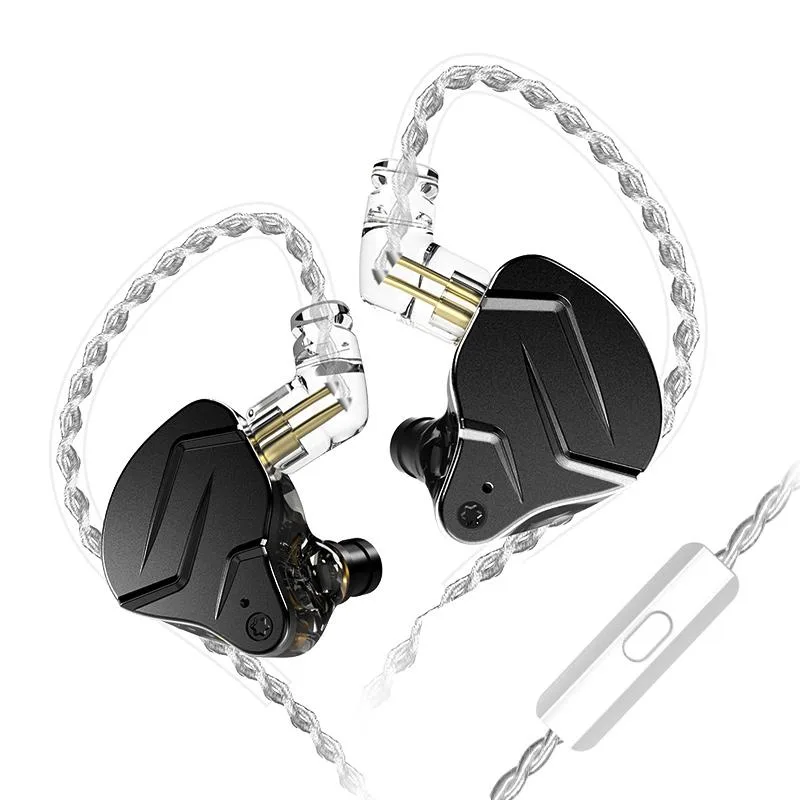 KZ Earphone KZ ZSN Pro X In-Ear Headphones 1DD 1BA Black 3.5mm — product photo